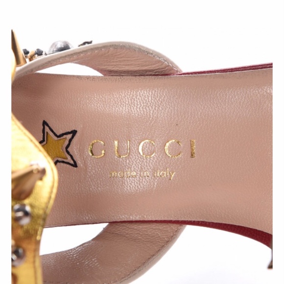 Gucci rock stud multi color sandals - Picture 4 of 4